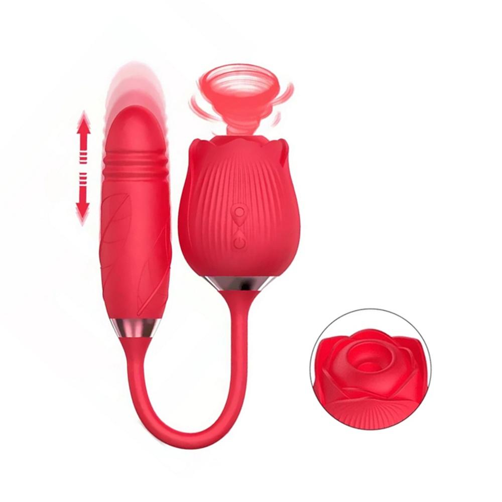 Rosenspielzeugvibrator für Damen